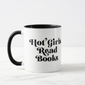Hot Girls lesen Bücher Tasse (Links)