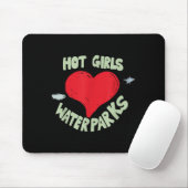 Hot Girls Love Water Parks Heart Arrow  Mousepad (Mit Mouse)