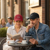 Hot Girls Read Books in Red Bestickte Baseballkappe