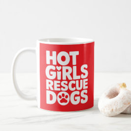 Hot Girls Rescue Hunde Kaffeetasse
