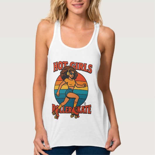 Hot Girls Roller Skate Shirt (Vorderseite)