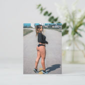 Hot ! Glamor Girl Model Bikini Photo Postkarte (Stehend Vorderseite)