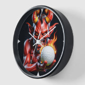 Hot Golfer - Wall Clock Uhr (Winkel)