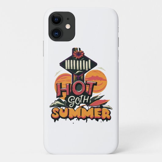 Hot Goth Summer Chic Case-Mate iPhone Hülle (Rückseite)