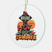 Hot Goth Summer Chic Keramik Ornament (Links)