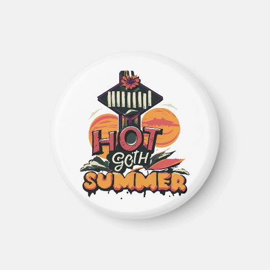 Hot Goth Summer Chic Magnet (Vorne)