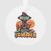 Hot Goth Summer Chic Ornament (Rückseite)