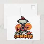 Hot Goth Summer Chic Postkarte (Vorne/Hinten)