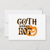 Hot Goth Summer-Horror Lächeln Pumpkin (Rückseite)