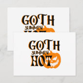 Hot Goth Summer-Horror Lächeln Pumpkin (Vorne/Hinten)