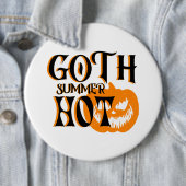 Hot Goth Summer-Horror Lächeln Pumpkin Button (Beispiel)