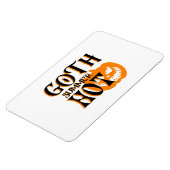 Hot Goth Summer-Horror Lächeln Pumpkin Magnet (Linke Seite)