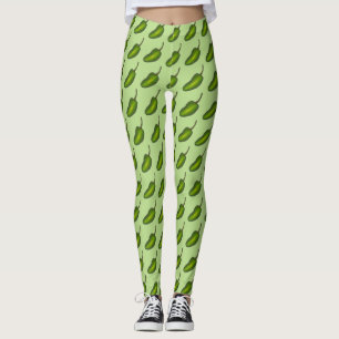 Hot Green Jalapeño Pepper Jalapenos Feinschmecker  Leggings