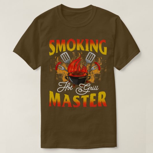 Hot Grill Master Rauch T-Shirt (Design vorne)