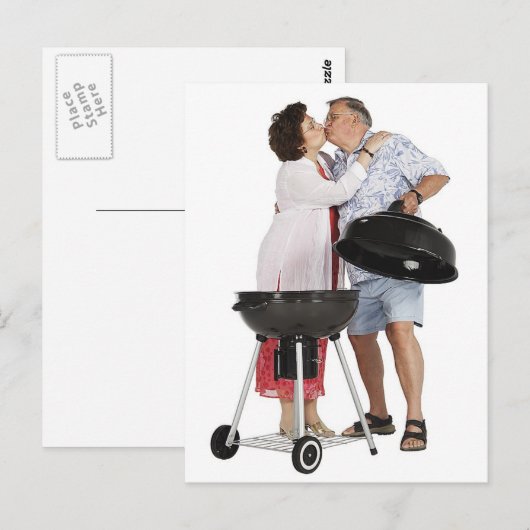 Hot Grill Postkarte (Vorne/Hinten)