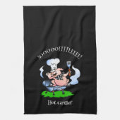 Hot Griller Pig Smoker Black Geschirrtuch (Vertikal)