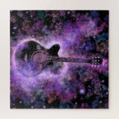 Hot Guitar - Rock Music - Magic Dance - Malerei Puzzle (Horizontal)
