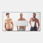Hot Guys Muscle Studs Shirtless Men Hunks Schreibtischunterlage (Tastatur & Maus)