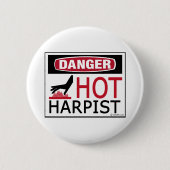 Hot Harpist Button (Vorderseite)