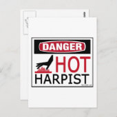 Hot Harpist Postkarte (Vorne/Hinten)