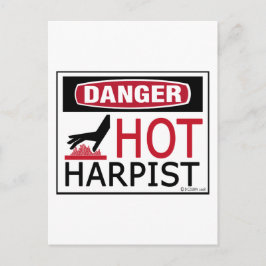 Hot Harpist Postkarte