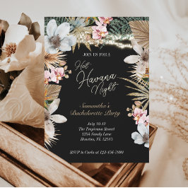 Hot Havana Nights Tropical Cuban Bachelorette Einladung