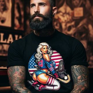 Hot Hockey Girl T-Shirt