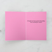 Hot Honey Periodentafel Valentine Card Feiertagskarte (Innenseite)