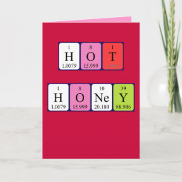 Hot Honey Periodentafel Valentine Card Feiertagskarte