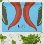 HOT HOT HET scharfe Chilen Jalapeno Geschirrtuch (Gefaltet)