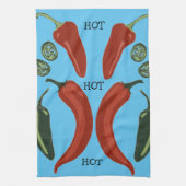 HOT HOT HET scharfe Chilen Jalapeno Geschirrtuch (Vertikal)