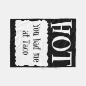 Hot - Hot Packet Halloween Taco Kostüm 1 Fleecedecke (Vorderseite (Horizontal))