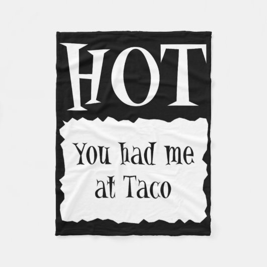 Hot - Hot Packet Halloween Taco Kostüm 1 Fleecedecke (Vorderseite)