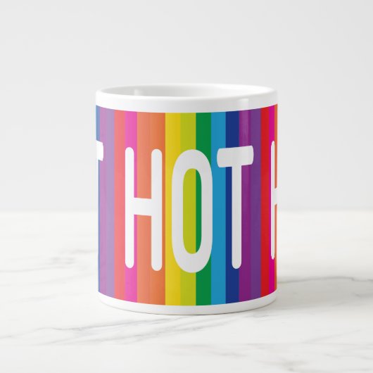 Hot Hot Rainbow Jumbo-Tasse (Vorderseite)