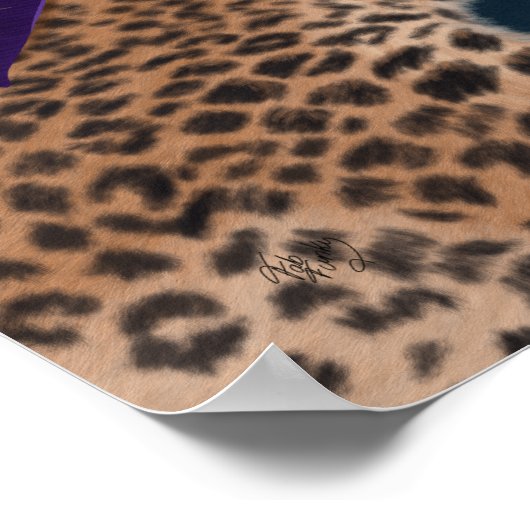 Hot House Leopards | Ein Paar Poster (Ecke)