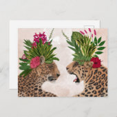 Hot House Leopards | Ein Paar Postkarte (Vorne/Hinten)