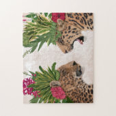 Hot House Leopards | Ein Paar Puzzle (Vertikal)