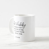 Hot Hubby Funny Husband Gedicht Personalisiert Kaffeetasse (Vorderseite Links)