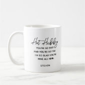 Hot Hubby Funny Husband Gedicht Personalisiert Kaffeetasse (Links)