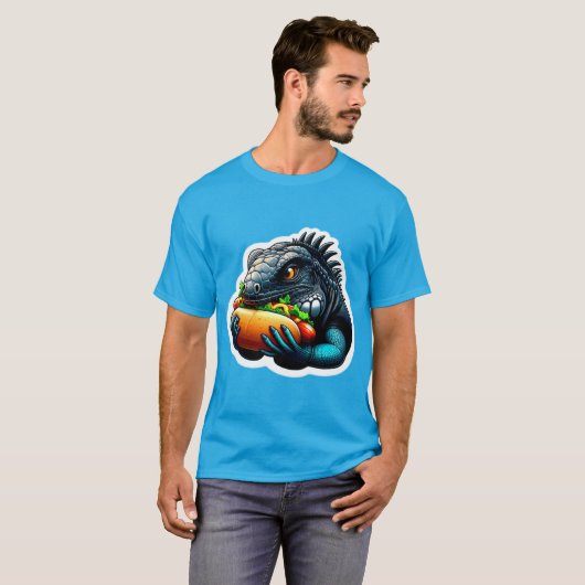 HOT HUND LIEBT IGUANA 3 T-Shirt (Vorne ganz)