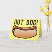 HOT HUND! VINTAGE RETRO-GEBURTSTAGSKARTEN KARTE (Gelbe Blume)