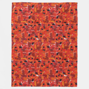 Hot Imitats Mosaik Collage Fleecedecke