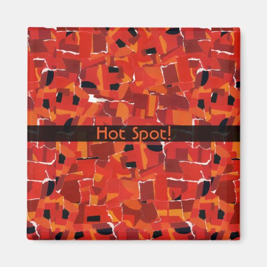 Hot Imitats Mosaik Collage Magnet (Vorne)