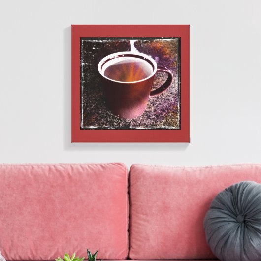 Hot Java Time Stretted Canvas Print Leinwanddruck (Insitu (Wohnzimmer))