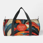 "Hot Jazz" Golfers Duffle-Tasche Duffle Bag (Rückseite)