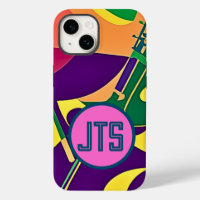 Hot Jazz mit individualisiertem Monogramm iPhone C