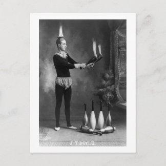 Hot Juggler, Anfang der 1900er Postkarte