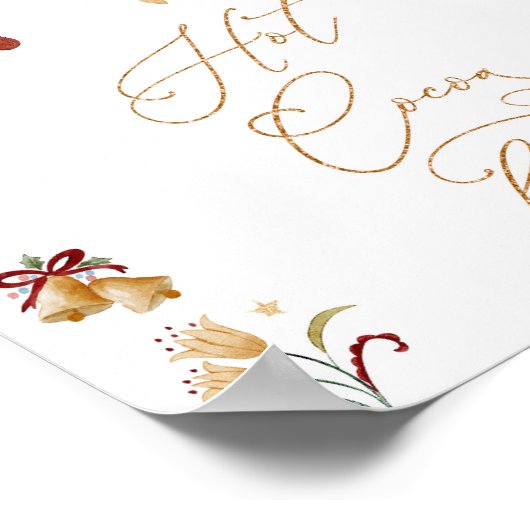 Hot-Kakao-Bar Nutcracker-Pflaumenmärchen Geburtsta Poster (Ecke)