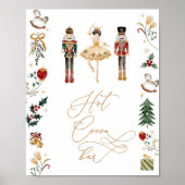 Hot-Kakao-Bar Nutcracker-Pflaumenmärchen Geburtsta Poster (Vorne)