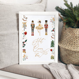 Hot-Kakao-Bar Nutcracker-Pflaumenmärchen Geburtsta Poster